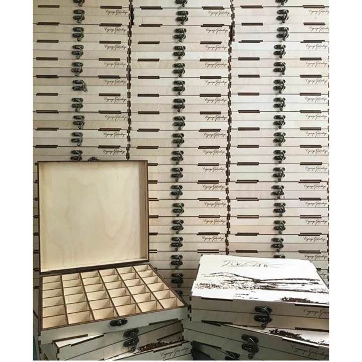 Cutie din placaj de lemn Intrahome, 3mm-4mm, 30x30cm, pentru proiecte DIY