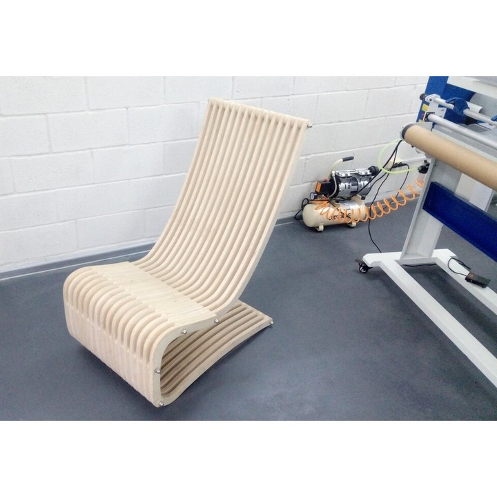 Scaun gradina set, Intrahome, plywood 3mm-4mm, 30x30cm, 18 chlst