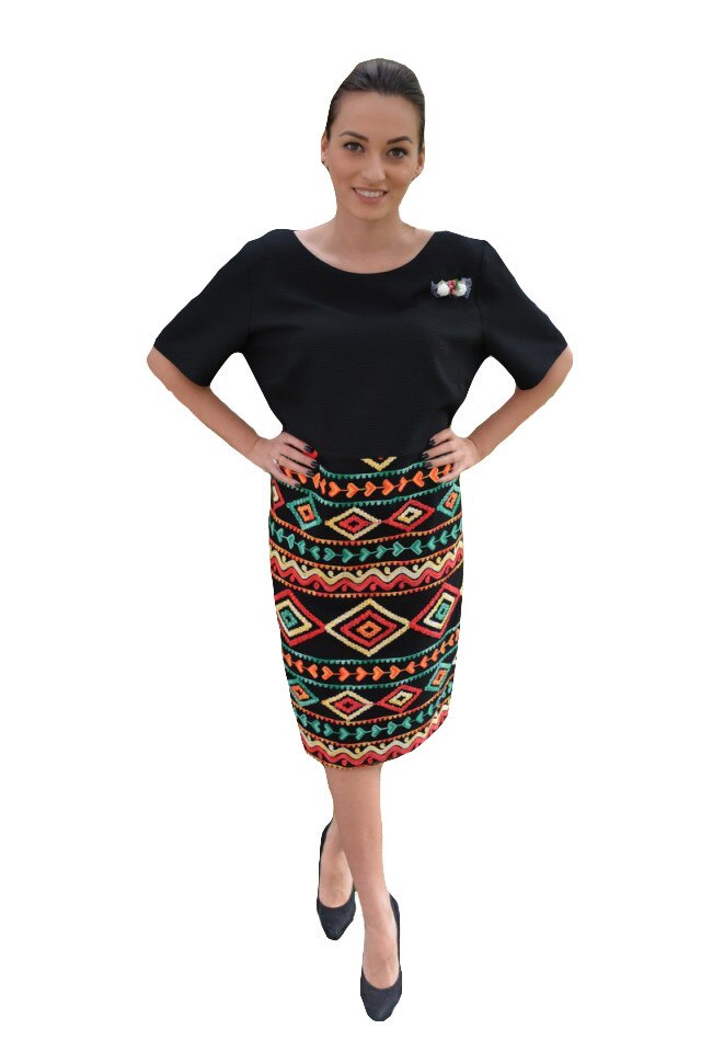 Rochie office, masura mare,D&J Exclusive, Negru