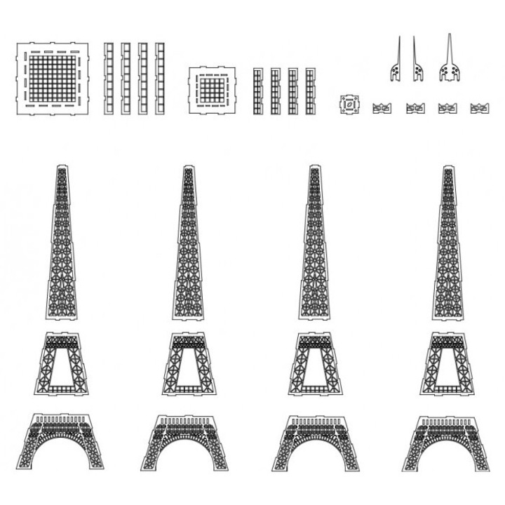 Set de artizanat, Intrahome, plywood 3mm-4mm, 30x30cm, natural