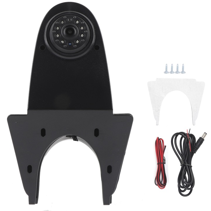 Camera auto HERUSI, unghi larg 120°, rezolutie inalta, IP68, negru, universal