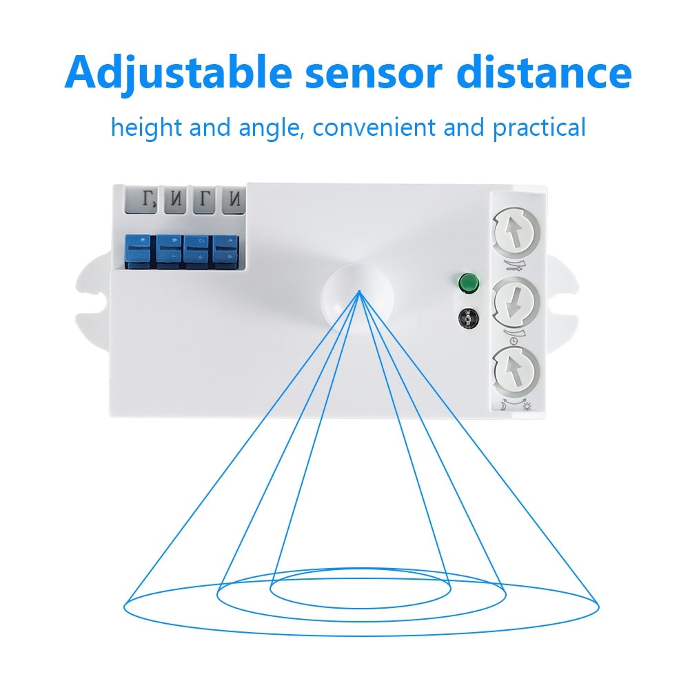 Kit Smart Home, Senzor de Miscare cu Microunde, 360 Grade, Ajustabil ...