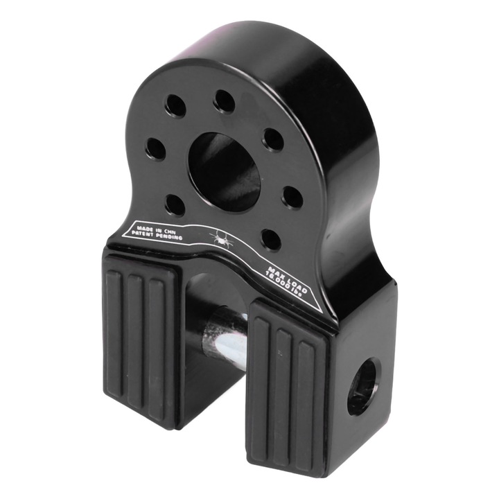 Suport carlig remorcare HERUSI aluminiu negru 16000LB cu protectie cauciuc
