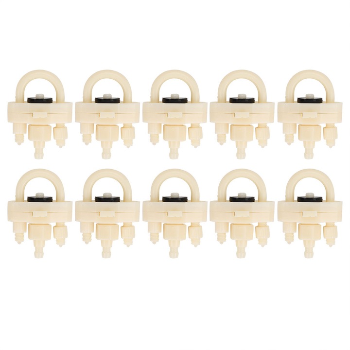 Comutator U-forma grosit HERUSI pentru adapatoare pui, plastic, 8-9.5mm, set 10 bucati