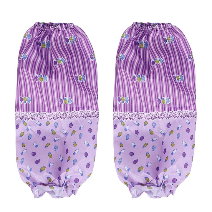 Mansete de protectie HERUSI, impermeabile, model fructe, mov, universal