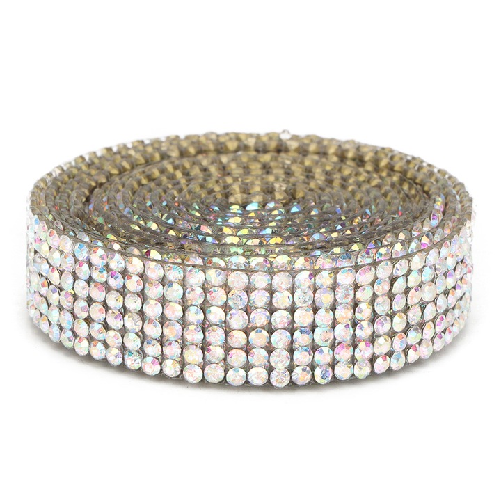 Banda cu cristale HERUSI, 1m, multicolor, 2cm