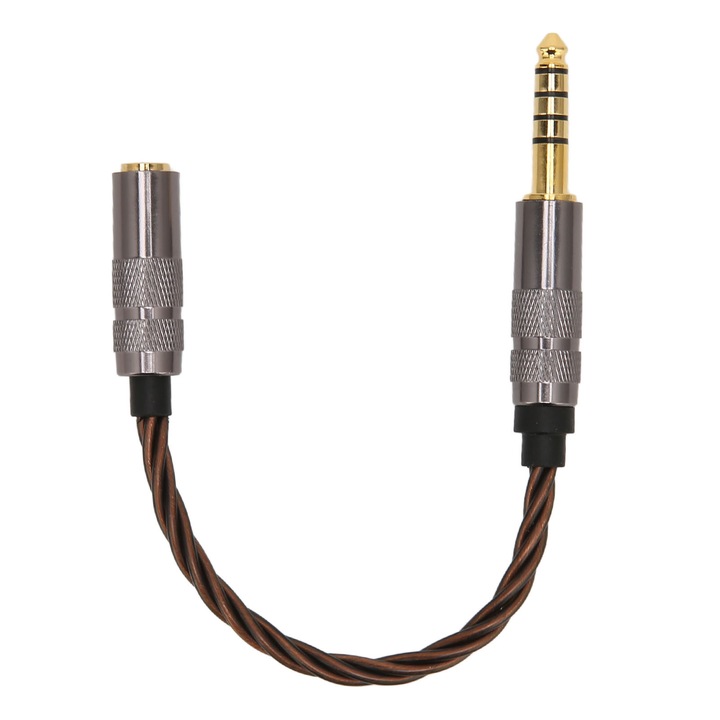4.4mm-ről 2.5mm-re adapterkábel, aranyozott, fejhallgatóhoz, hordozható, tartós