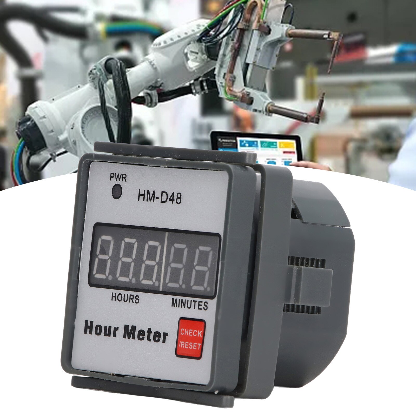 Contor de ore digital 0-999.99h, pentru echipamente de motor, AC 220V ...