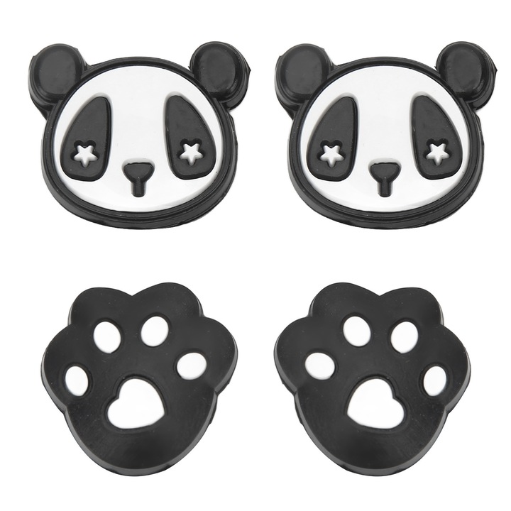 Amortizoare zgomot tenis HERUSI set 4 bucati gel silicon model panda si gheara