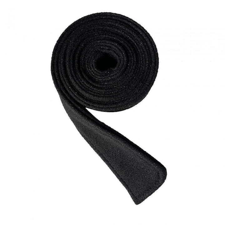Női gyapjú öv, alkalmas felsőruházathoz, 175cm x 5cm, fekete