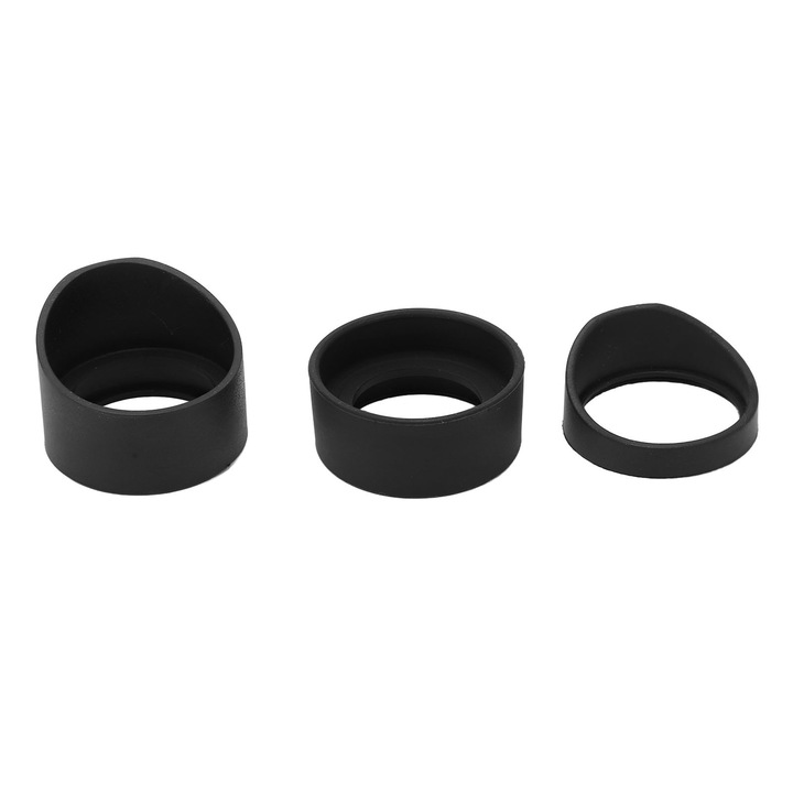 Set 3 capace oculare microscop HERUSI cauciuc moale 33x35mm