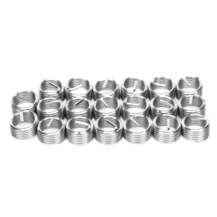 Set 20 bucati insertii filet, HERUSI, otel inoxidabil, M12x1.5, 1D