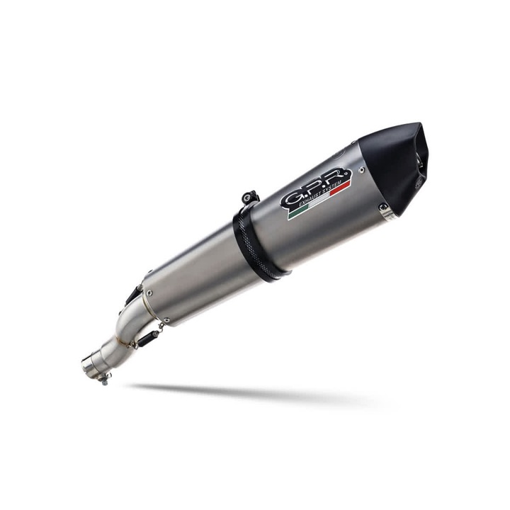 Ауспух GPR Gpe anniversary titanium, 400мм, тегло 1.83кг, матов черен накрайник, за Yamaha XT 1200 Z SUPERTENERE