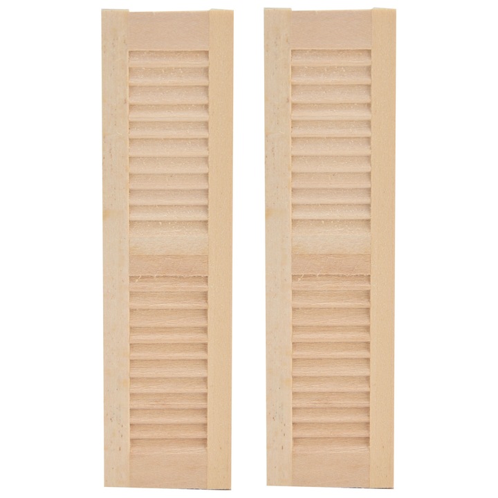 Obiecte decorative din lemn pentru casa de papusi HERUSI set 2 piese nefinisat 1:12