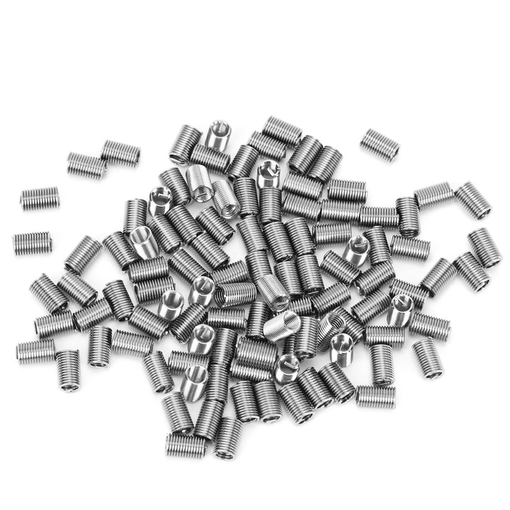Set 100 insertii filetate HERUSI otel inoxidabil rosu M4x0.73D reparare filet