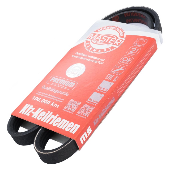 Hajtószíj, Master-Sport, 890mm, 4 borda