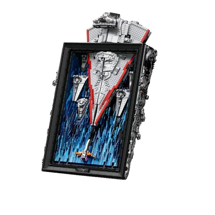 Set de constructie, 5964 piese, design nava interstelara, cu instructiuni, plastic, pentru varste de 14 ani si peste