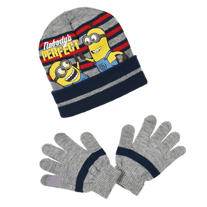 Set caciula+manusi Minions