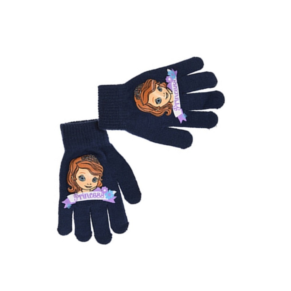 Manusi copii cu Printesa Sofia, Bleumarin