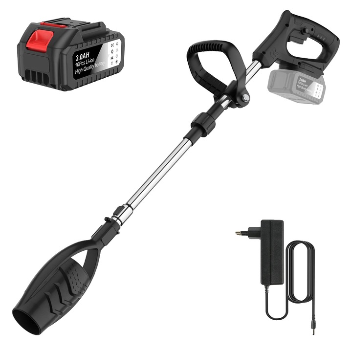 Aspirator suflanta fara fir, design usor, negru, 1 baterie