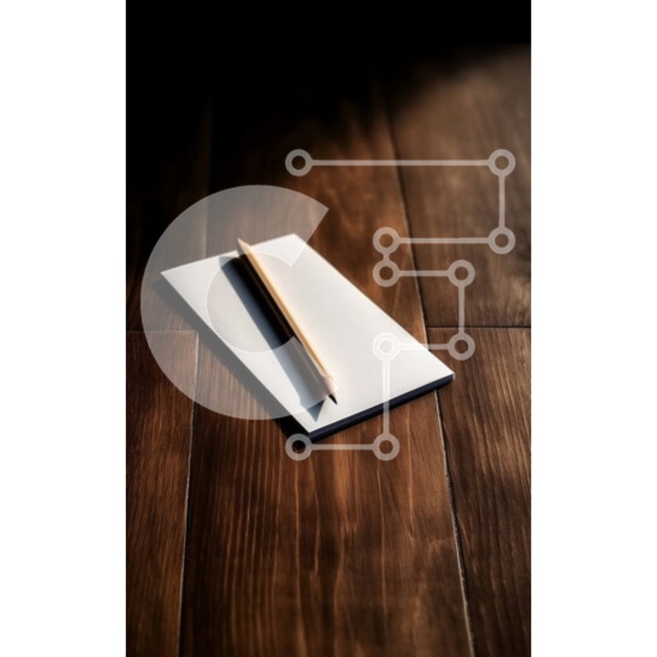 Puzzle din lemn Intrahome, 10x10 cm, 25 piese, imagine cu masa din lemn si hartie, cutie din lemn wenge