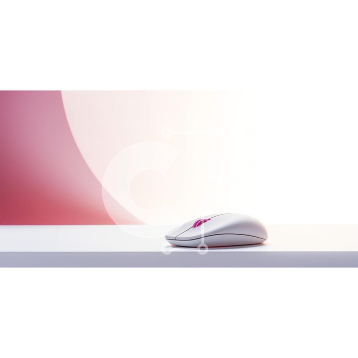 Puzzle din lemn Intrahome - 25 piese, 10x10 cm, imagine cu soricel alb pe masa minimalista, cutie din lemn wenge