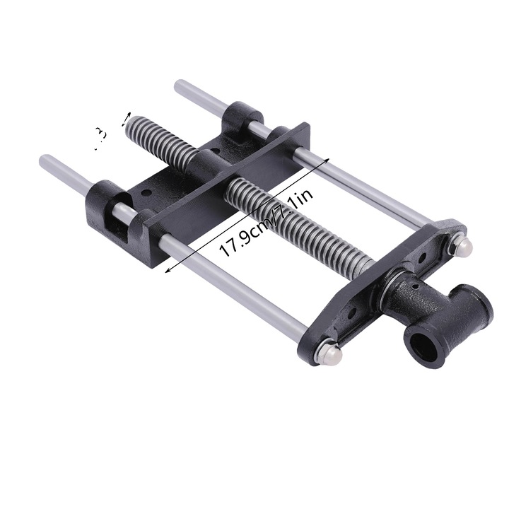 Fa szorító, tartós konstrukció, állítható szorítóerő, fekete, 7 hüvelyk