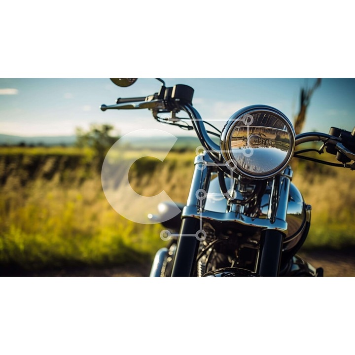 Puzzle din lemn Intrahome, motocicleta, 25 piese, 10x10 cm, cutie din lemn wenge