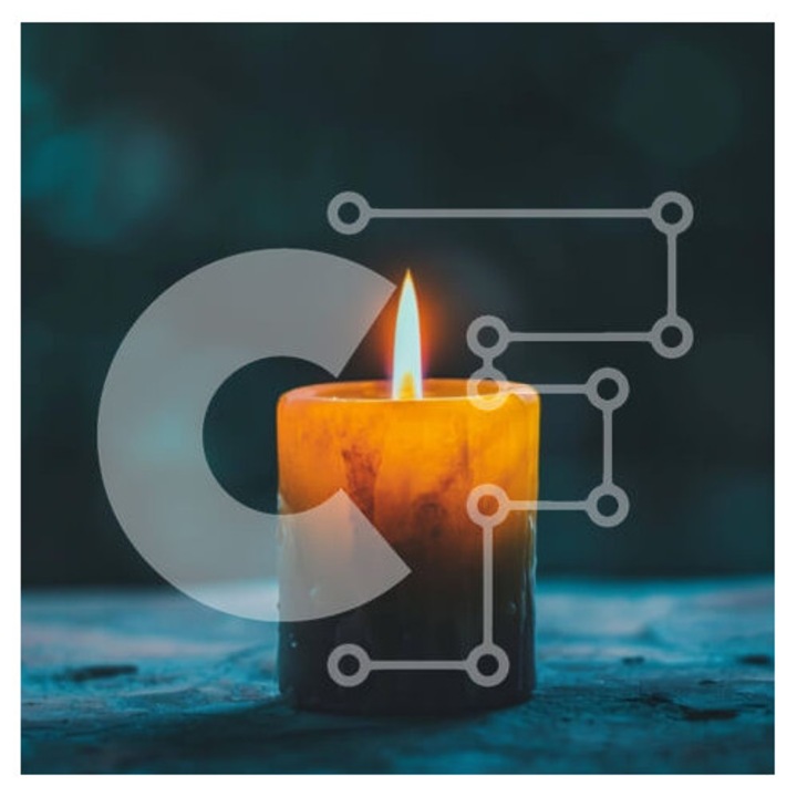 Puzzle din lemn Intrahome - Mono anamenat ceri pe masa veche, 10x10cm, 25 piese, cutie din lemn wenge