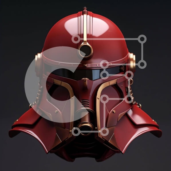 Puzzle din lemn Intrahome, Kranos Star Wars, 10x10cm, 25 piese, cutie din lemn wenge