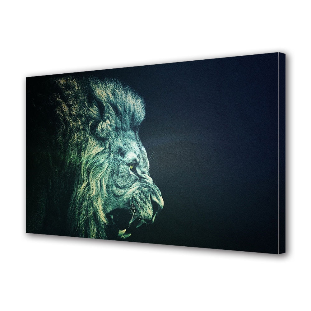 Tablou Canvas Vintage Aspect Retro Profil de leu 80 x 160 cm