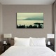 Tablou Canvas Vintage Aspect Retro Vegetatie pe lac 70 x 100 cm