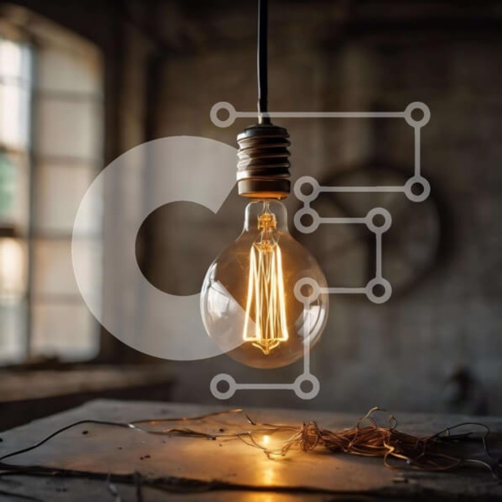 Puzzle din lemn Intrahome - Lampa vintage pe masa din lemn, 10x10cm, 25 piese, cutie din lemn wenge