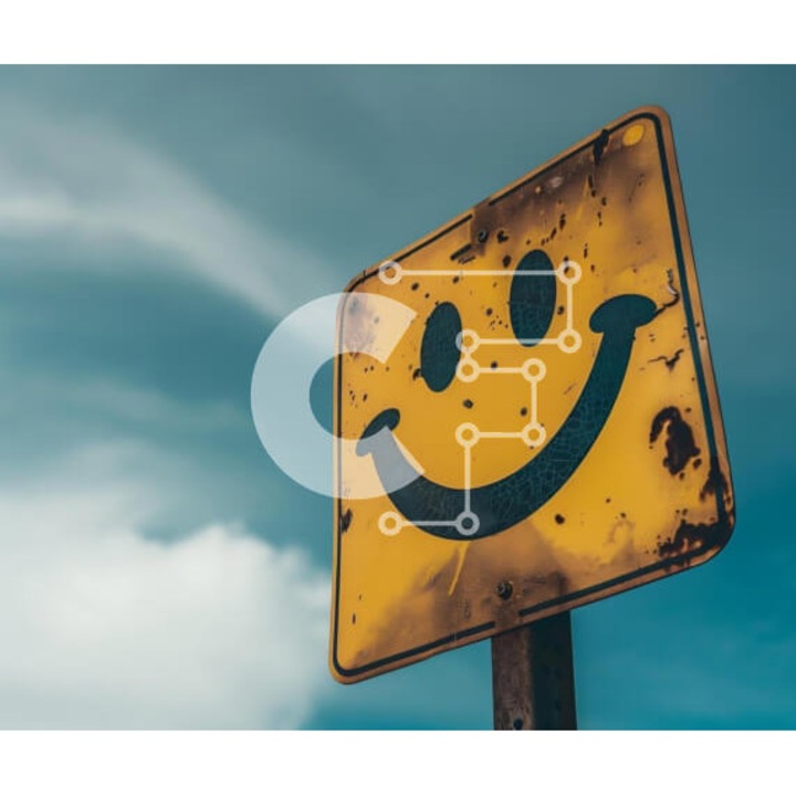 Puzzle din lemn Intrahome, tabla veche cu fata zambitoare, 10x10 cm, 25 piese, cutie din lemn wenge