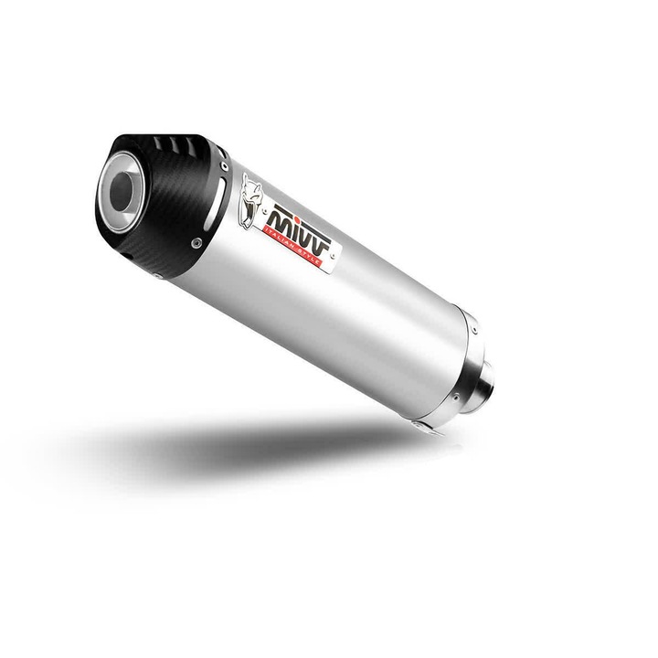 Ауспух MIVV Oval Slip-On от титан с карбонов накрайник за Yamaha XT 660 Z, агресивен дизайн, ниско тегло