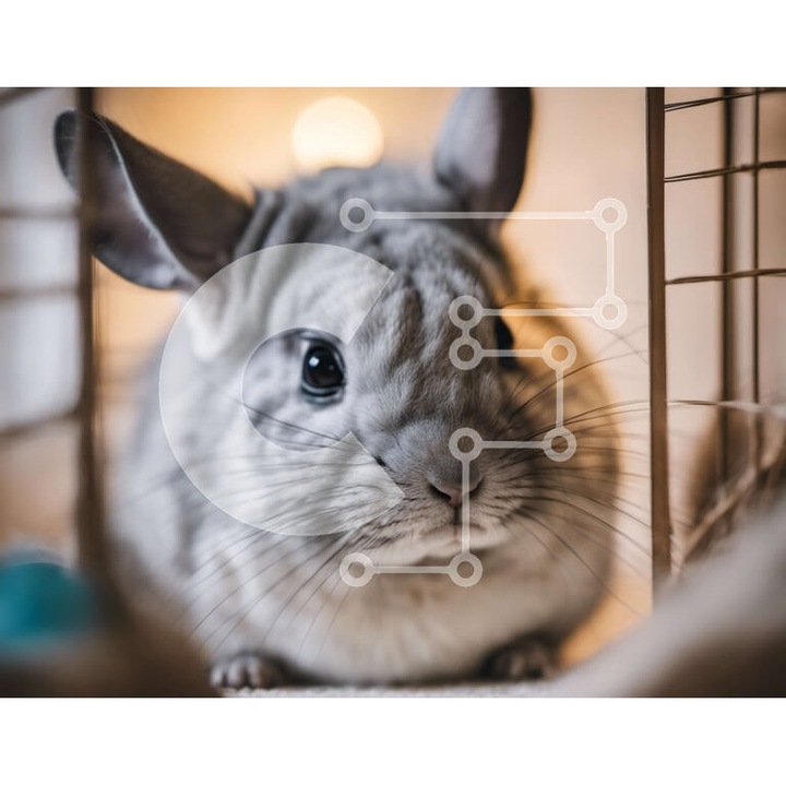 Puzzle Intrahome, 10x10 cm, 25 piese, imagine pisicuta, cutie din lemn wenge