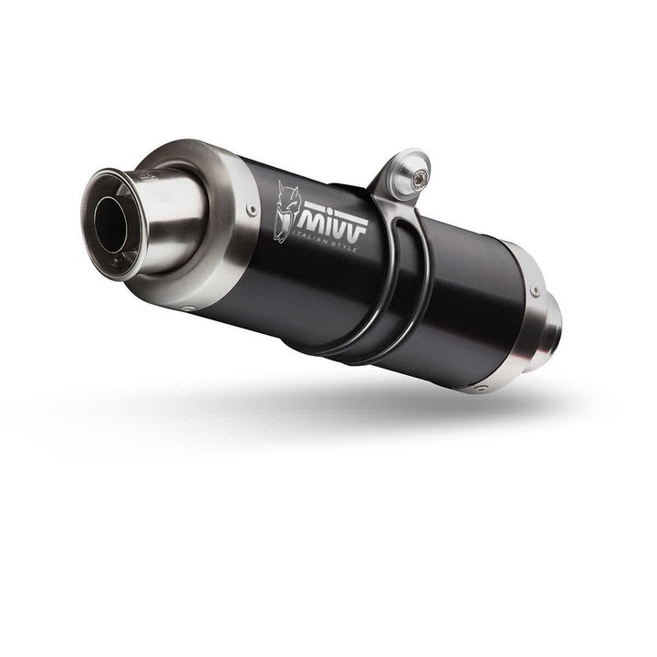 Toba Esapament MIVV GP Slip-on, inox, finisaj Black Moon, design compact, pentru HONDA CBR 250 R