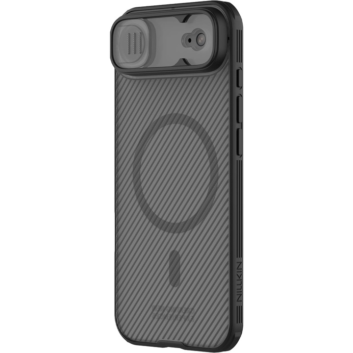 Husa, Nillkin CamShield Pro Magnetic pentru iPhone Air, Neagra Si Translucida