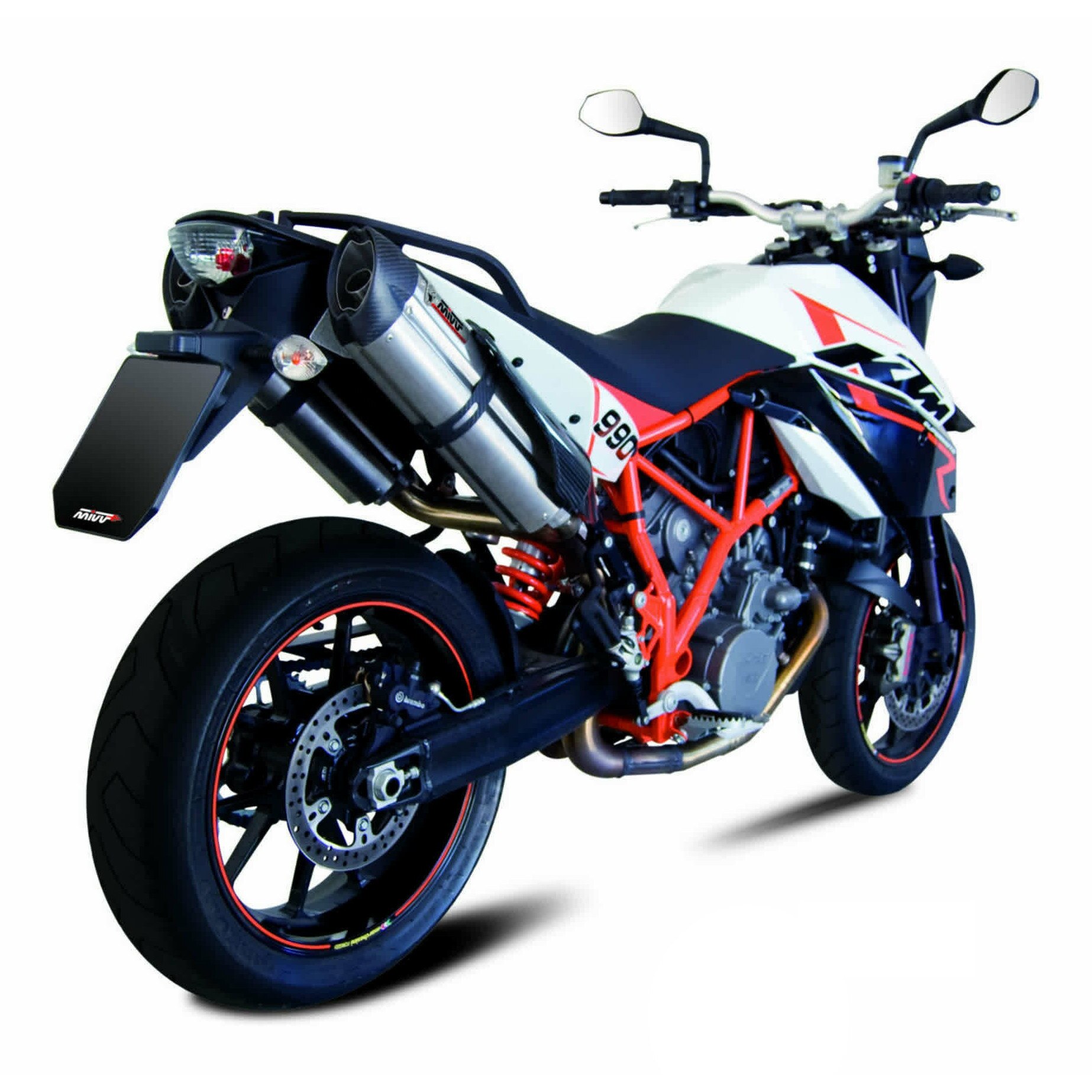 Esapament MIVV Suono dual din inox pentru KTM 990 SUPERMOTO R