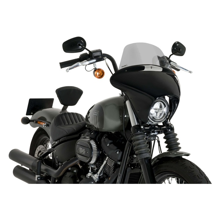 Предно стъкло PUIG Batwing SML Touring, светло опушено, 490x490мм, за мотоциклети