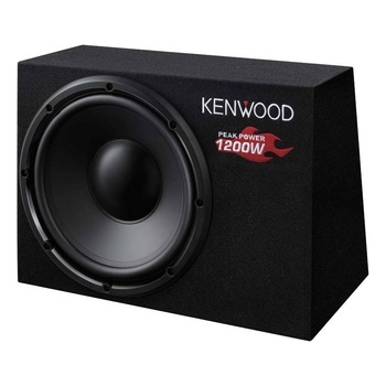 Subwoofer pasiv Kenwood KSC-W1200B, incinta tip cutie, diametru difuzor 30cm, 300W RMS Subwoofer pasiv Kenwood KSC-W1200B, incinta tip cutie, diametru difuzor 30cm, 300W RMS