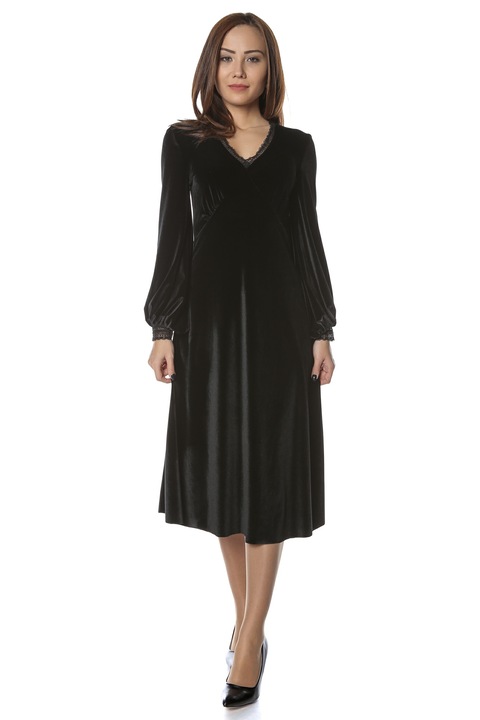 Rochie catifea neagra