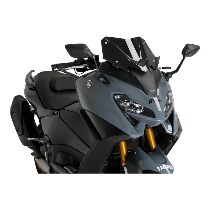Спортно предно стъкло PUIG v-tech черно 350x415mm, UV устойчиво, аеродинамично