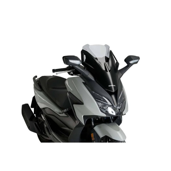 Parbriz sport PUIG v-tech, fum deschis, 420x380mm, material MPPA, certificat ABE si TUV
