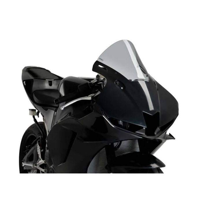 Parbriz PUIG R-Racer fumuriu, 275x275mm, 55mm inaltime, rezistent la UV, pentru Honda CBR RR