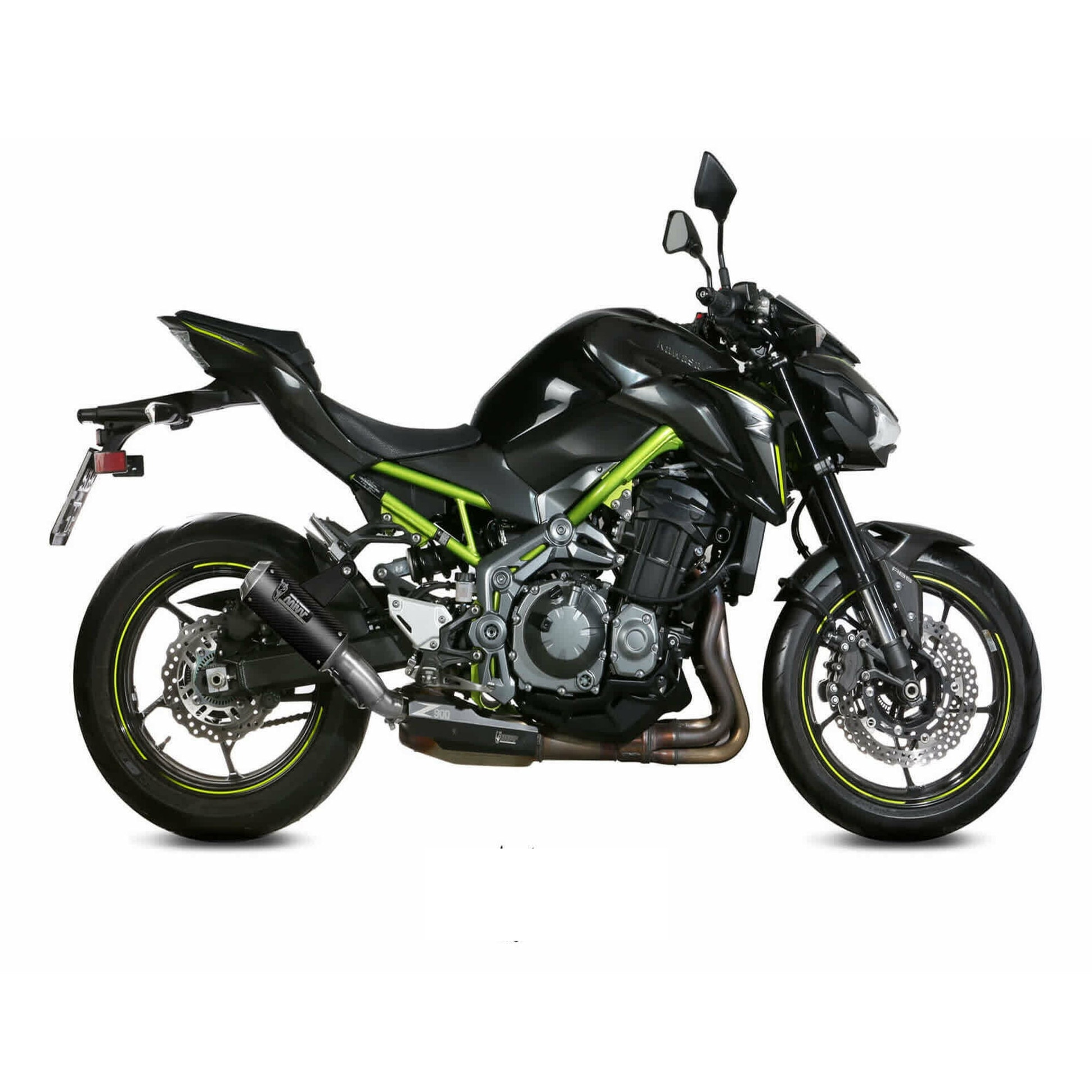 Esapament MIVV Mk3 Slip-on pentru Kawasaki Z900, carbon lucios