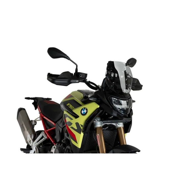 PUIG sport motorkerékpár szélvédő, világos füst, 293x270mm, magasság csökkentés -60mm, BMW F 900 GS-hez