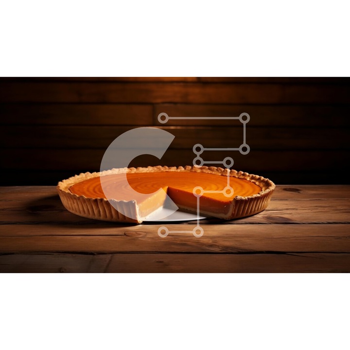 Puzzle din lemn Intrahome - Kolokythopita pe masa, 25 piese, 10x10 cm, cutie din lemn wenge