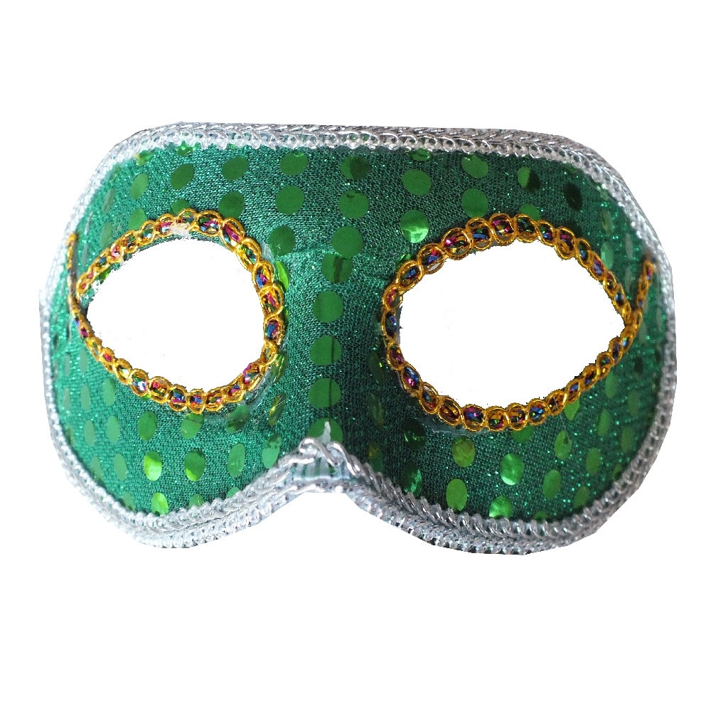 Masca party venetiana cu paiete pentru evenimente - verde, Radar 17706
