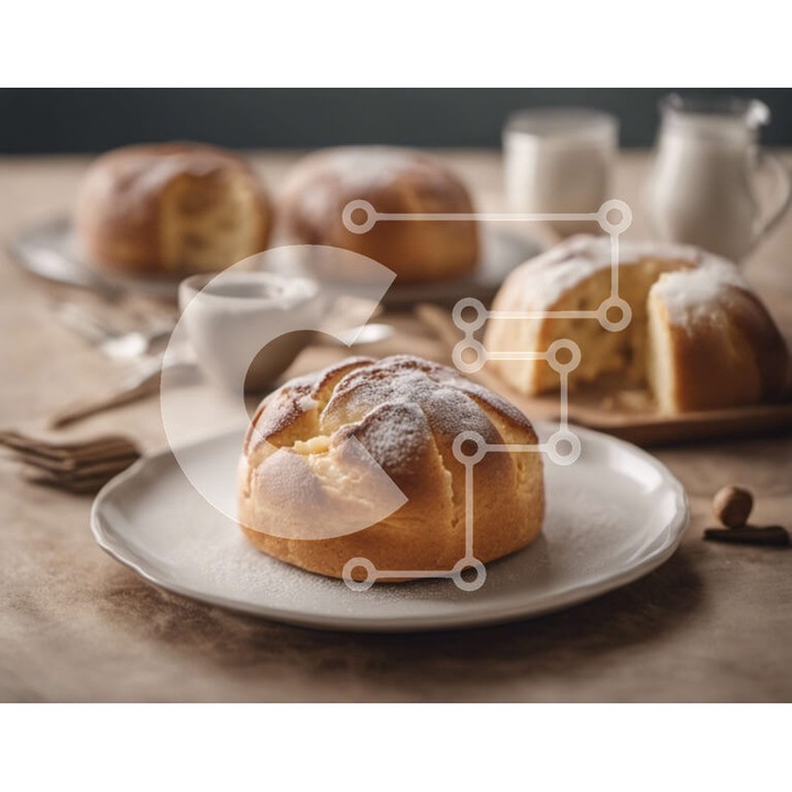 Puzzle din lemn Intrahome, set cu masa si farfurii, 10x10 cm, 25 piese, culoare wenge